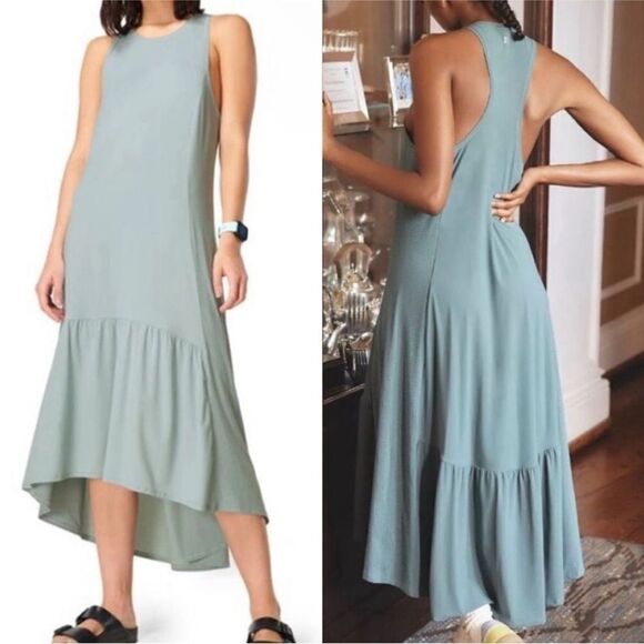 Sweaty Betty Dresses & Skirts - Sweaty Betty NWT Explorer Ace Midi Dress in Smoke Blue Size Large